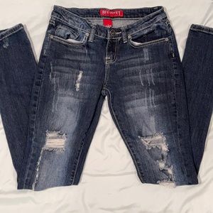 Red Rivet size 3 skinny jeans
